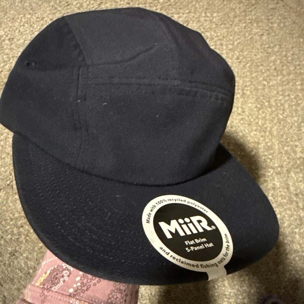 MiiR Flat Brim 5-Panel Hat Tidal Black